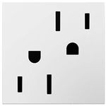 Legrand adorne 15A Tamper-Resistant Outlet (Gloss White Finish), ARTR152W4, 12-Pack