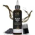 AVD Organics Black Seed Oil for Hair | 120ml: 100% Pure Cold-Pressed Nigella Sativa (Black Cumin Seed oil) | Skin Face & Scalp - Natural Multi-Purpose oil - 4.05fl oz
