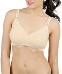 DAISY DEE Women's Cotton Non Padded Wire Free Regular Bra (shapeup40Bskin40B_Skin_40)