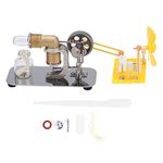 ZPSHYD Stirling Engine,High Temperature Stirling Engine Model,External Combustion Stirling Engine Motor Model Physics Science Education Tool