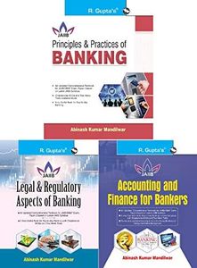 Accounting and Finance for Bankers for JAIIB and Diploma in Banking & Finance Examination+Principles & Practices of Banking+Legal & Regulatory Aspects of BANKING (Set of 3 Books)