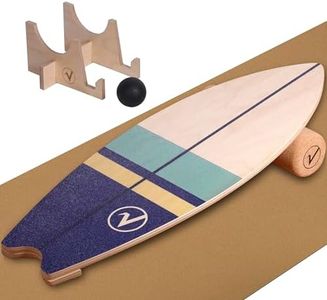 valuents balance board – train board – planche d'équilibre inclus tapis & rouleau pour l'entraînement de la réponse neuromusculaire +Plus : support