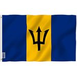 ANLEY Fly Breeze 3x5 Feet Barbados Flag - Vivid Color and Fade Proof - Canvas Header and Double Stitched - Barbadian Flags Polyester with Brass Grommets 3 X 5 Ft