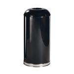Rubbermaid Commercial Round Top Trash Can, 15 Gallon, Black, FGR32EGLBK