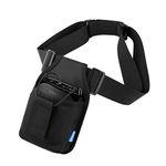 Xxerciz Mic Belt Microphone Belt with Adjustable Nylon Strap Microphone Transmitter Carrier Pouch Great For Fitness Instructors Theatre Speaker Teacher Pilates Teachers, Black, Normal