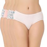 juliet Women's Cotton Printed Hipster Panties Pack of 5 Multicolor 7057-XL