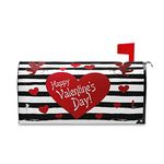 Kcldeci Valentine's Day Heart Magnetic Mailbox Cover Valentines Day Cupid Mailbox Cover Magnetic Mailbox Wraps Post Letter Box Cover Garden Large Size 21 X 25 inch