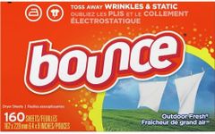 Bounce 80168BX Fabric Softener Sheets, 160 Sheets/Box