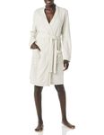 Amazon Essentials Women's Lightweight Waffle Mid-Length Dressing Gown (Available in Plus Size), Beige, M