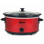 Nesco SC-6-22 Slow Cooker, 6 Qt, Red