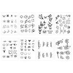 ALLY-MAGIC Tiny Small Temporary Tattoos For Women Men Adults, Arm Neck Face Finger Letters Temporary Tattoos Sticker Set Y10-MNSZWST (A)