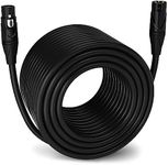 LyxPro Quad Serias - 300 Ft - XLR Male to Female Star Quad Microphone and Audio Cable for High End Quality and Sound Clarity, Extreme Low Noise – Black
