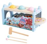 Wooden Rabbit Hammer Ball Pounding Toy, Xylophone, Musical Toy, Hammer Ball Set, Kids Activity Toy, Toddler Activities