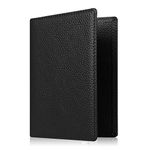 Fintie Passport Holder, Slim Travel Wallet RFID Blocking Card Case Cover Passport Cover Protector Travel Essentials with Credit Card Slots for Women/Men, Black