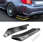 Wedcool 2PCS Car Rear Bumper Guard Diffuser Splitter, Rear Bumper Lip Body Kit with Bolts, Universal Anti Scratch Wrap Angle Protector Car Exterior Decoration Trim for Side Fender Skirt Lip (Carbon)