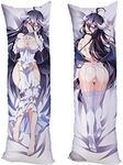 Overlord Albedo Cushion Cover Pillow Case Peach Skin 150x50cm(59in x 19.6in) shalltear bloodfallen Pillowcase