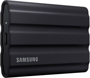 Samsung T7 Shield 1TB Portable SSD – USB 3.2, IP65 Water Resistant, Black