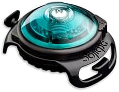 Orbiloc Lampe Dual Safety Light Ultra-Résistante, Longue Portée 5 Km Pour Chien, Turquoise Pour Chien Bleu Turquoise