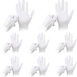 24 Pcs White Gloves, ANDSTON 12 Pairs Soft Cotton Gloves, Coin Jewelry Silver Inspection Gloves, Stretchable Lining Glove, Medium Size