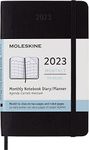 Moleskine Classic 12 Month 2023 Monthly Planner, Soft Cover, Pocket (3.5" x 5.5"), Black