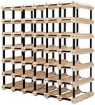 Glasshaus Bottle Timber Wine Rack Wooden Storage System Cellar Organiser Stand (42 Bottles)