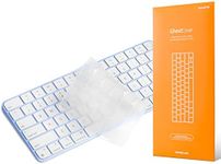 UPPERCASE GhostCover Premium Keyboard Cover Protector, Compatible with 2021 iMac 24" A2449 A2450 Accessories with M1 Chips Magic Keyboard with Touch ID Without Numeric keypad (Clear)