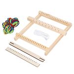 Weaving Loom Kit, Kids Weaving Loom Wooden Weaving Loom Creative DIY Weaving Art Handcraft for Kids and Beginners