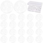 JMKTOOL 30pcs 8 mm Transparent Glass Screen Filters High Borosilicate Glass Screens Filters with 7 Honeycomb Holes with a Storage Box for Fireplace Pipes Blunts