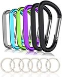 6PCS Carabiner Caribeaner Clip,3" L