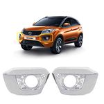 AutoSmartLook Car Fog Lamp Chrome Rim for TATA Nexon Type -1 (2015-2019)
