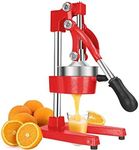 Yarra Supply Commercial Manual Juicer - Juice Presser - Hand Press Juicer Extractor Squeezer Orange Citrus (Red)