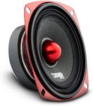 DS18 PRO-X4.4BMSL Car Speaker 4" Shallow Mid-Range Loudspeaker with Bullet 200 Watts Max Power 100 Watts RMS 4-Ohm - Boost Your Sound System’s Volume - 1 Speaker