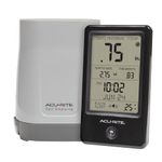 AcuRite 02446M Wireless Rain Gauge with Indoor Digital Display, Black