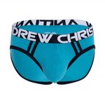 Andrew Christian Mens Underwear CoolFlex Modal Active Brief w/SHOW-IT® Teal - Blue - 1 x SIZE S