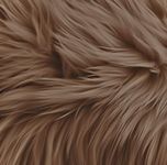 FabricLA Shaggy Faux Fur Square - 20" X 20" Inches Pre-Cut - Use Fake Fur Fabric for DIY, Craft Fur Decoration, Fashion Accessory, Gnome, Hobby - Light Brown Faux Fur Fabric Faux Fur Fabric