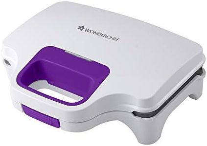 Wonderchef Deep Pocket Electric Griller,Sandwich Maker,Toaster| 830 Watt| Auto Temp Control, LED indicator| Non-stick Coated Plates,Cool Touch Handle,Buckle Clip Lock| Easy to Clean| 1 Year Warranty