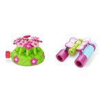 Melissa & Doug Sunny Patch Pretend Play Bundle: Pretty Petals Flower Sprinkler Toy | Cutie Pie Butterfly Binoculars