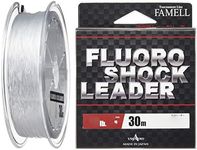 YAMATOYO, Fluoroshock Leader, Fluorocarbon, 11.8 ft (30 m), No. 8, 30lb, Clear