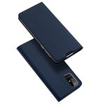 ConnectPoint Hard Flip Cover for Samsung Galaxy M31s, Leather Wallet Book Flip Folio Stand View Cover with Card Slots and Magnetic Closure for Samsung Galaxy M31s - Blue