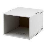 Fellowes 1626S White / Black File Cube, Set of 3, 701/703S/743S Dedicated Drawer (Drawer) 1008101 Bankers Box Series