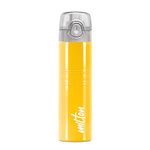 MILTON Vogue 750 Stainless Steel Water Bottle, 750 ml, Yellow | Single walled | Leak Proof | Easy Grip | Easy to Carry | Gym Bottle | Home | Kitchen | Hiking | Treking Bottle | Travel Bottle