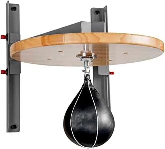 XMARK Adjustable Speed Bag Platform with 15" Height Adjustment and Constructed of Heavy Gauge Steel to Minimize Vibration and Optimize Rebound