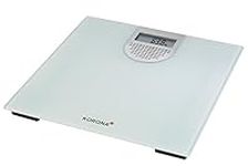 Korona Sonja 77715 Digital Bathroom Scales Talking Scales Glass Professional Body Scales with Voice Output