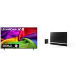 LG 65-Inch NU70 Nano UHD AI 4K Smart TV and, LG SG10TY 3.1 ch. Soundbar with Dolby Atmos, DTS:X