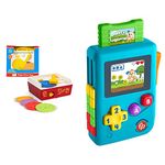 Fisher Price Classic Record Player & Laugh & Learn Lil’ Gamer – Bilingual Edition, Educational Musical Activity Toy for Infants and Toddlers