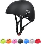 67i Bike Helmet Skateboard Helmet Adult Bike Helmet Skate Helmet Bicycle Helmet Men Women Scooter Helmet for Multi-Sports Bicycle Scooter Inline Roller Skate Rollerblading Cycling (Black)