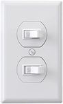 ELEGRP Double Toggle Light Switch, 