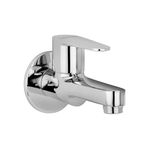 Hindware F440003CP Bib Tap for Bathroom | Made of Brass | Mirror Like Chrome Polished Finish | Wall Mount | Comes with Wall Flange | Cora