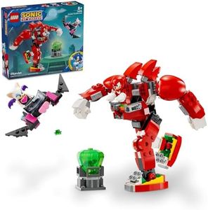 LEGO Sonic The Hedgehog Knuckles’ Guardian Mech Building Toy Set, Sonic Toy for Kids, Video Game Inspired Knuckles Action Figure with Master Emerald, Gaming Gift for 8 Year Old Boys and Girls, 76996