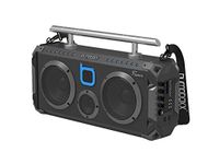Bumpboxx Bluetooth Boombox Flare6 Black | Retro Boombox with Bluetooth Speaker | Rechargeable Bluetooth Speaker